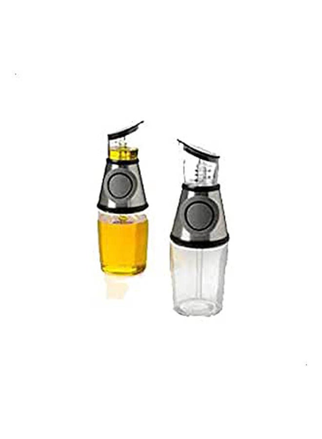 Press Measure Oil And Vinegar Dispenser Clear 
