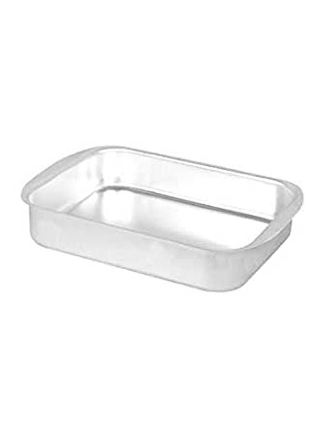 ماركة غير محددة Rectangular Aluminium Tajine Silver 