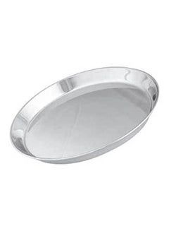 Generic Rounded Pizza Tray Silver 40cm 