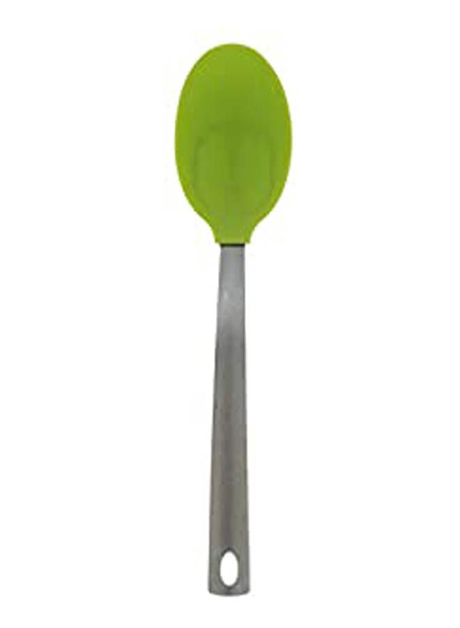 Silicon Ladle With Stainless Steel Hand Green