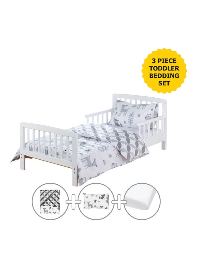 Kinder Valley Woodland Tales Toddler Bedding Set - Grey - Image 5