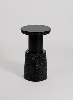 Side Table Luxurious - In Black Wood - Used Next To Sofa As Coffee Corner Black