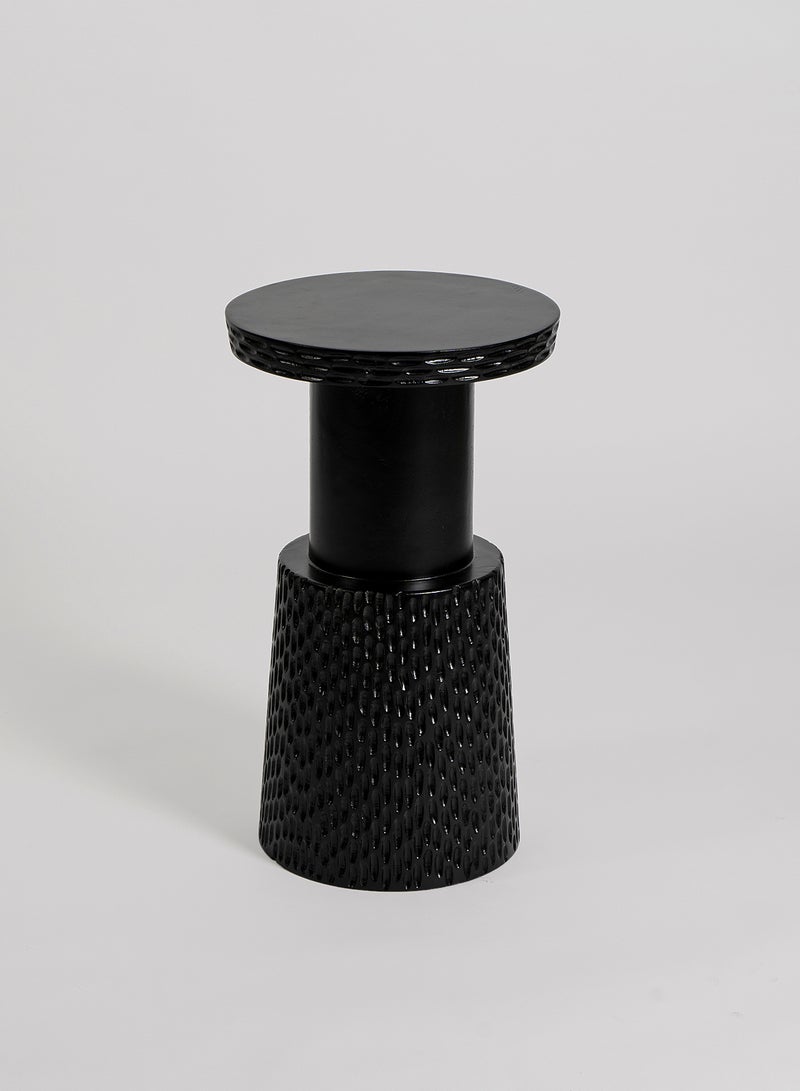 ebb & flow - Side Table Luxurious - In Black Wood - Used Next To Sofa As Coffee Corner Black - Image 1