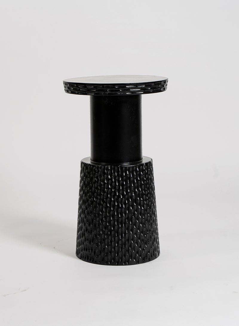 ebb & flow - Side Table Luxurious - In Black Wood - Used Next To Sofa As Coffee Corner Black - Image 1
