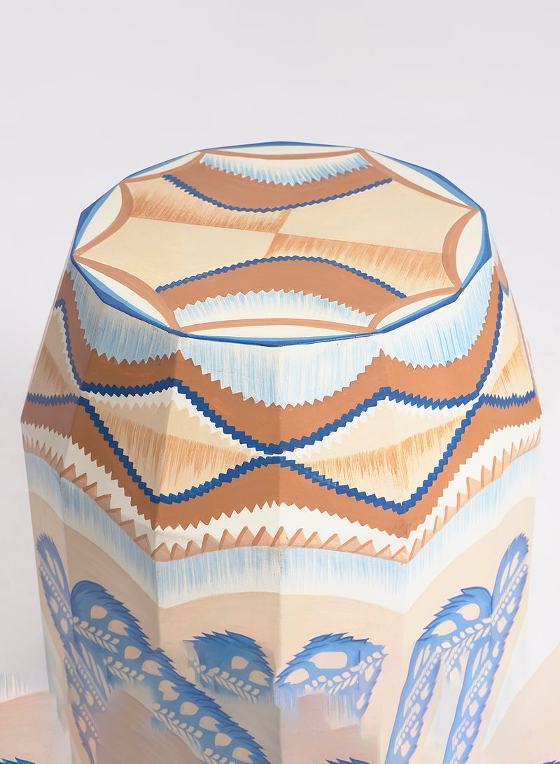 ebb & flow - Side Table Luxurious - In Multicolour Wood - Used Next To Sofa As Coffee Corner Multicolour - Image 1