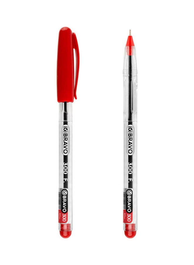 Bravo Bravo Ballpoint Pen - 10 PCs Red  - Image 2