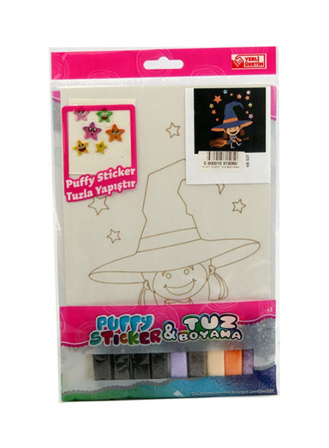 Salt Paiting Play With Puffy Multicolour