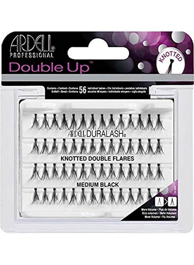 ARDELL Professional Duralash Individual Up Lashes Knotted Double Flare Black - Image 2