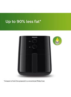 Philips Essential Air Fryer With Rapid Air Technology 4.1 L 1400 W HD9200/91/90 Black  - Image 2