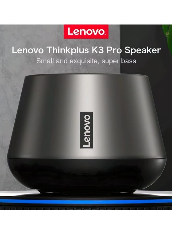 Lenovo - ThinkPlus K3 Pro Bluetooth Speaker Grey - Image 1