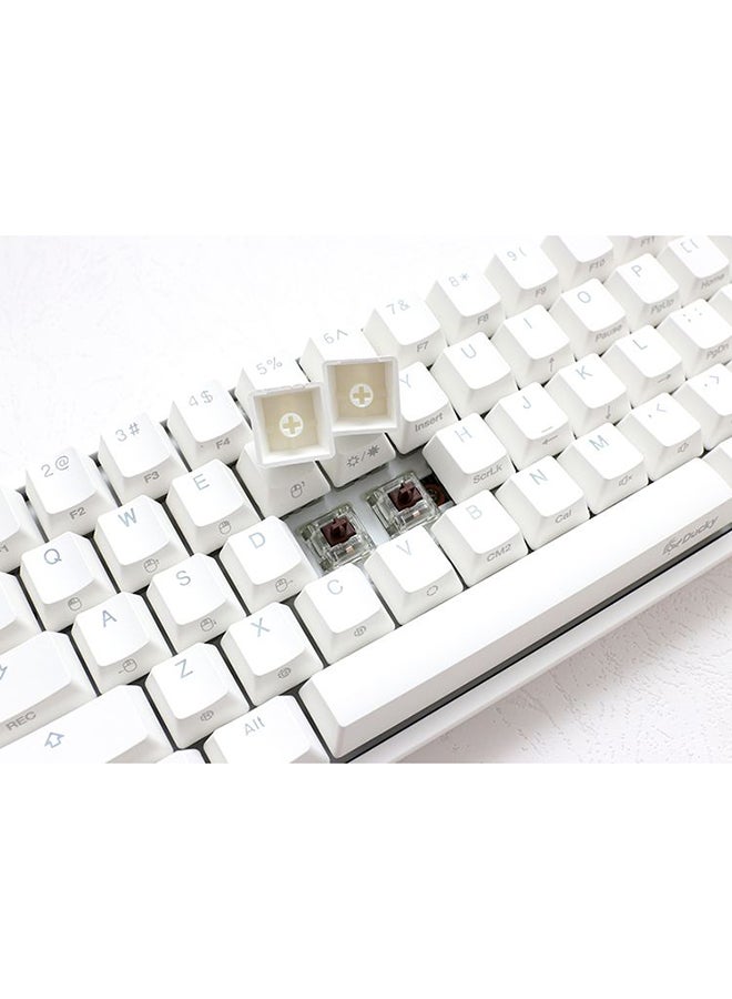 داكي لوحة مفاتيح صغيرة للألعاب ون 2 بمفاتيح بلون أبيض وأزرق تدعم تنسيق اللغة العربية - Image 5