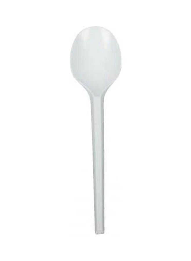 Large Spoons 50 Pieces White