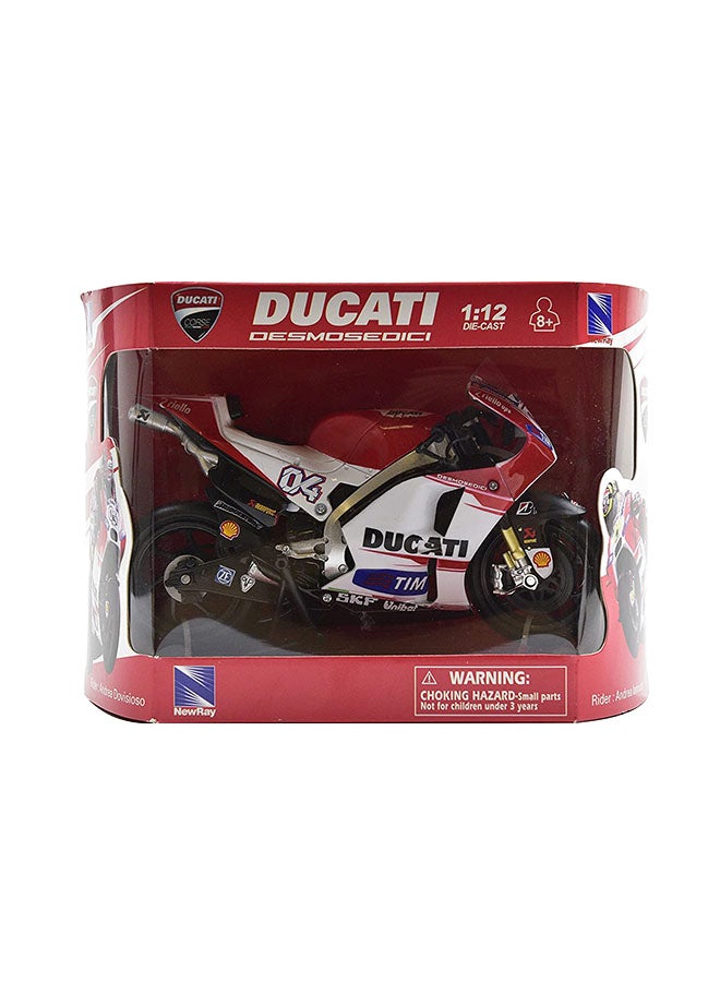 New-Ray Ducati Desmosedici Dovisoso No.4 Model Motorbike Multicolour - Image 1