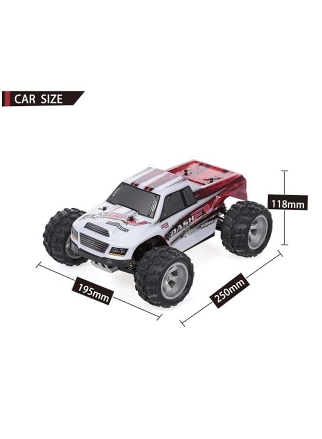 دبليو إل تويز شاحنة باجي بيج فوت A979-B كهربائية كبيرة ومتناسبة بالكامل مقاس 1/18 مزودة بجهاز تحكم عن بعد بتردد 2.4 جيجا هرتز وسرعة عالية تبلغ 70 كم/ساعة 29.3سم - Image 3