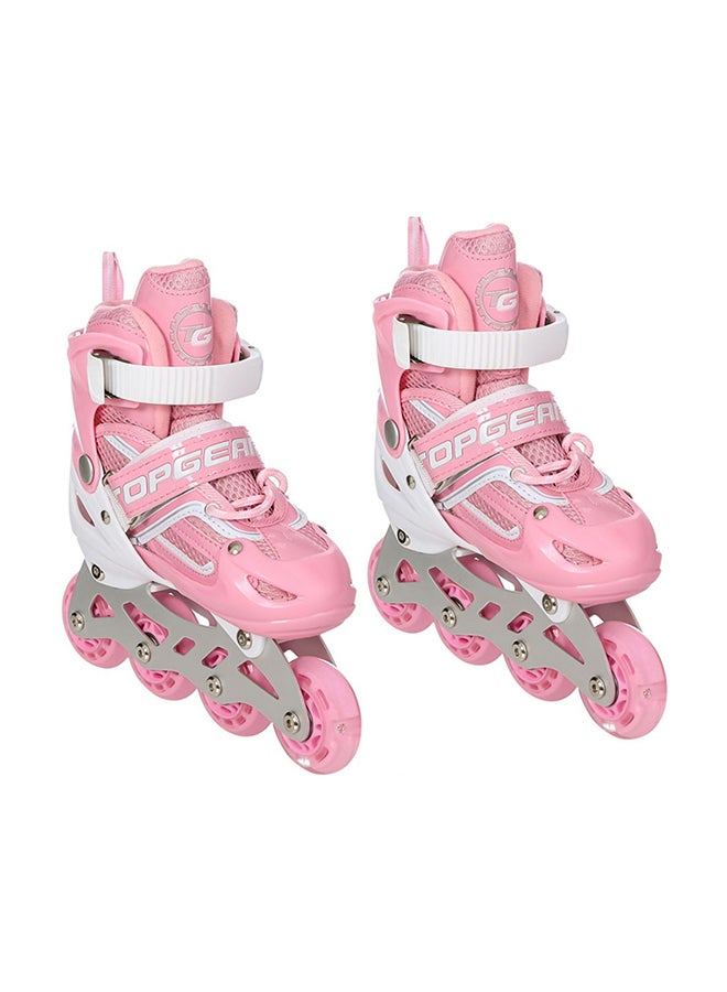 Top Gear TG-9006 Skate Shoes with Protection Set, Pink/White  - Image 1