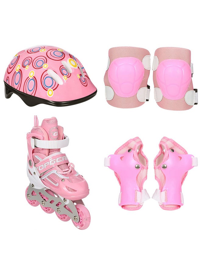 Top Gear TG-9006 Skate Shoes with Protection Set, Pink/White  - Image 2