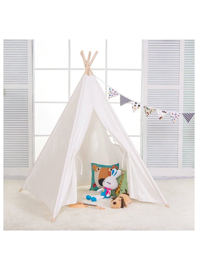 Cartoon Teepee Cotton Canvas Play Tent - Image 2