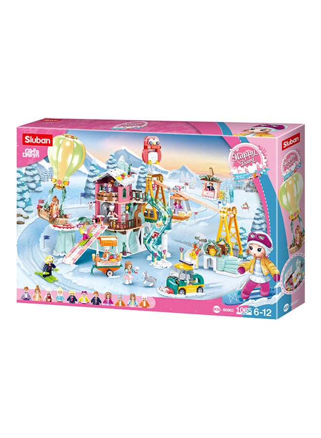 Sluban 6938242958220 1065 Piece Happy Diary Ski Field 6+ Years 