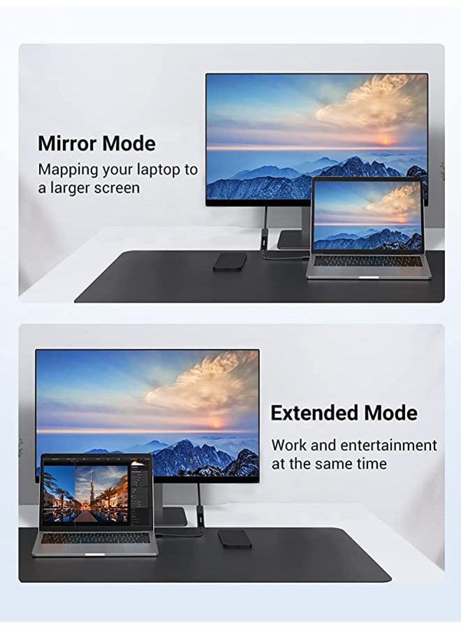 Ugreen - Mini DisplayPort to HDMI Adapter Mini DP Male to HDMI Female Thunderbolt 2.0 to HDMI Adapter for Apple MacBook Pro MacBook Air Surface Pro 4 3 Google Chromebook Black - Image 1