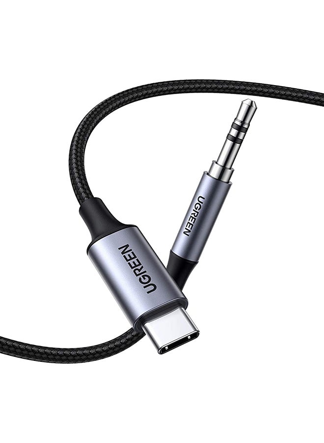 Ugreen - USB C Male to 3.5mm Audio Cable with DAC Chip 1M Headphone Adapter Audio Male Jack Plug Cable Car Stereo Adapter for iPad Pro 2021 Air 4 Samsung S21 Note20 Pixel 5 Black - Image 1