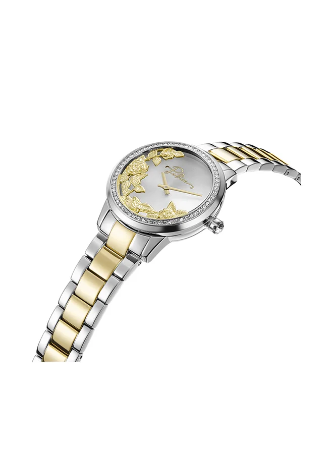 بوليس Police Camii Analogue Quartz Movement Silver Dial with Gold and Silver Bracelet Watch for Women - PEWLG2202241
