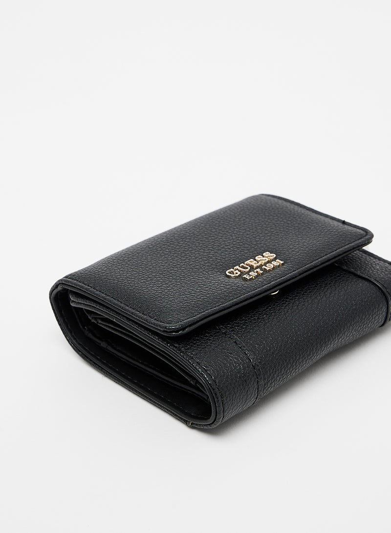 GUESS - Naya Small Trifold Wallet Black - Image 1