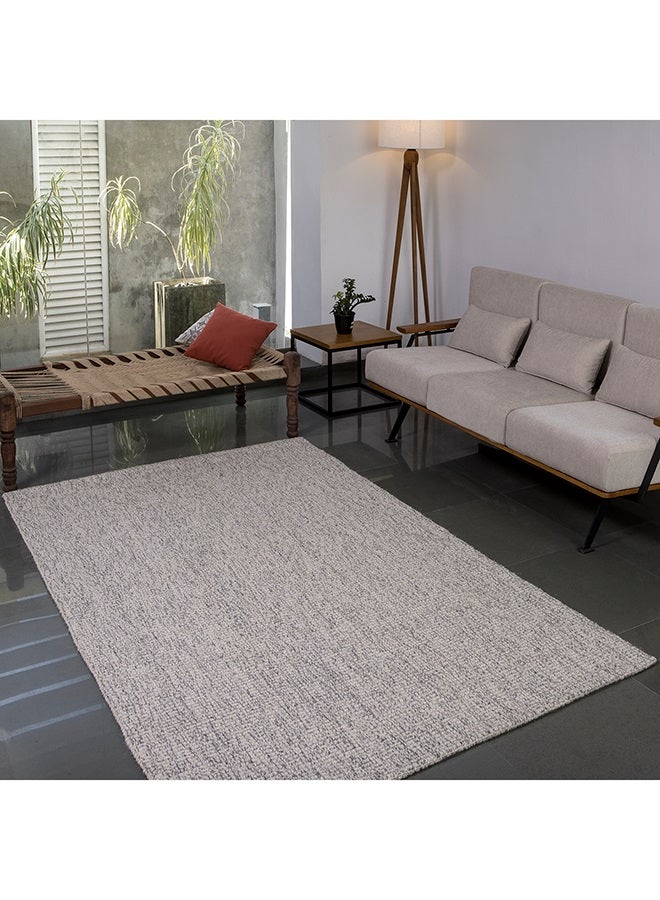 ebb & flow - Wool Rug Unique Luxury Quality Material For The Perfect Stylish Home  Soft And Comfort Level And Stuff  WBJ-7700 -5'X8' Grey - Image 1