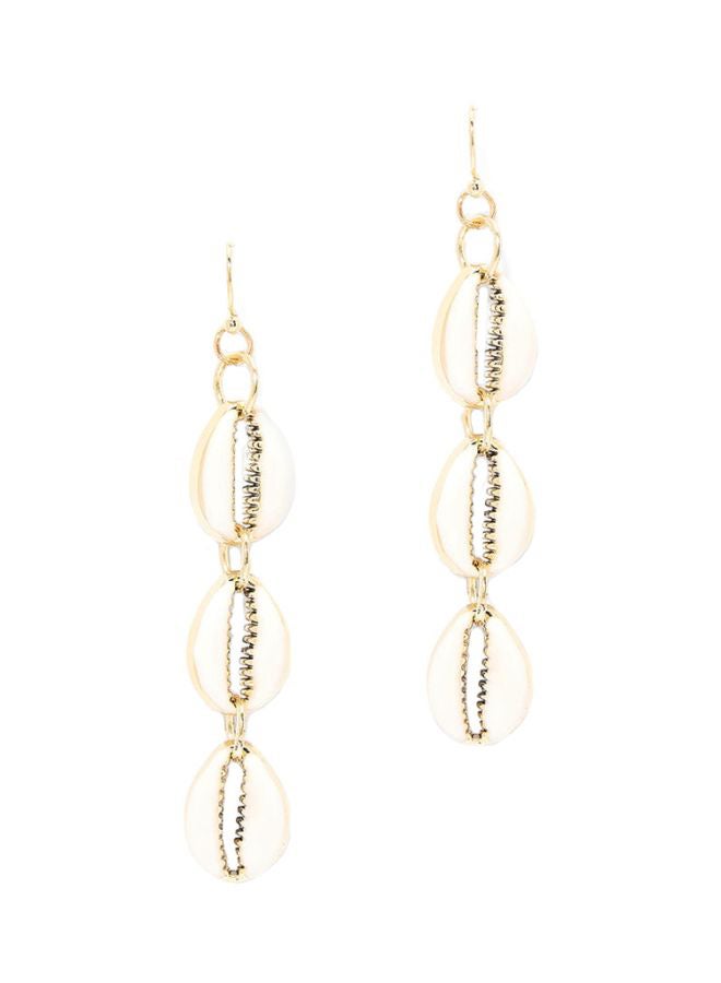 R&B Shell Detail Dangle Earrings  - Image 1