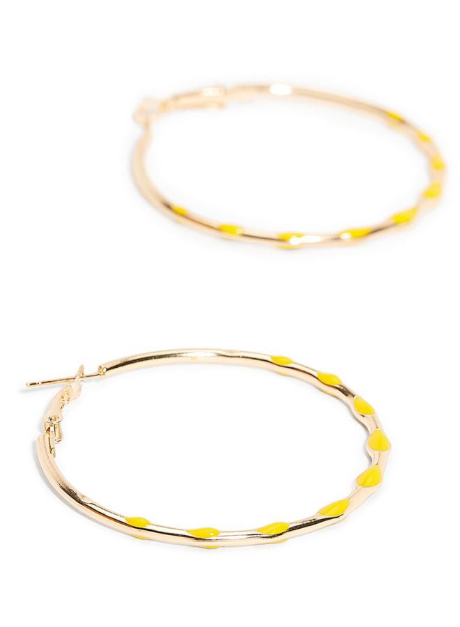 R&B Metallic Hoop Earrings  - Image 2