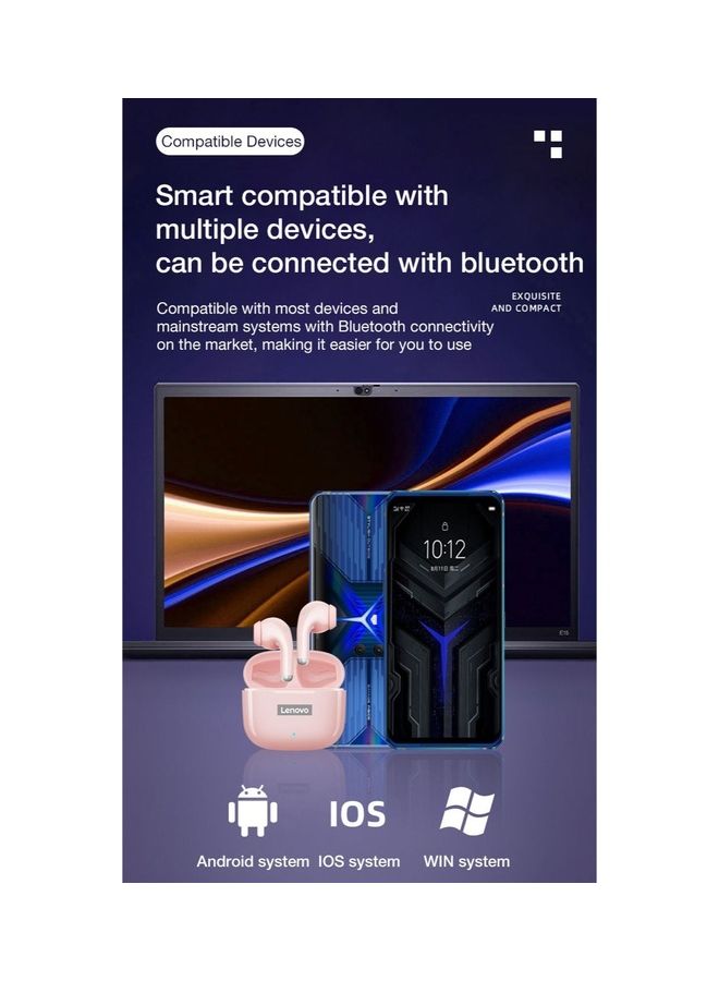 Lenovo - Thinkplus LivePods TWS Wireless Bluetooth Earphone Noise Cancelling Earbuds Gaming Sports Headset - Image 1