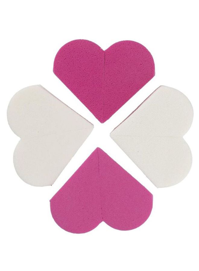 Hema - 4-Piece Make-Up Blending Sponge Set White, Pink - Image 1