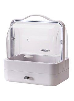 Portable Cosmetic Storage Box White