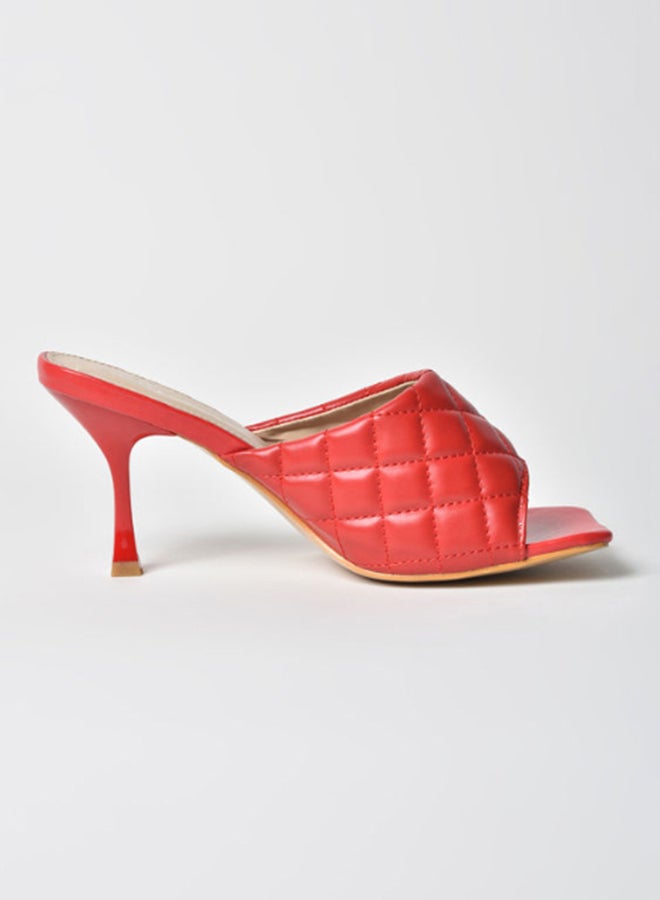 Jove - Stylish Heeled Sandals Red - Image 1