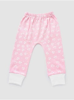 Zarafa Mid Rise Floral Print Pyjama Rose Pink  - Image 1