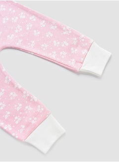 Zarafa Mid Rise Floral Print Pyjama Rose Pink  - Image 2