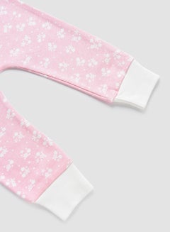 Zarafa Mid Rise Floral Print Pyjama Rose Pink  - Image 3