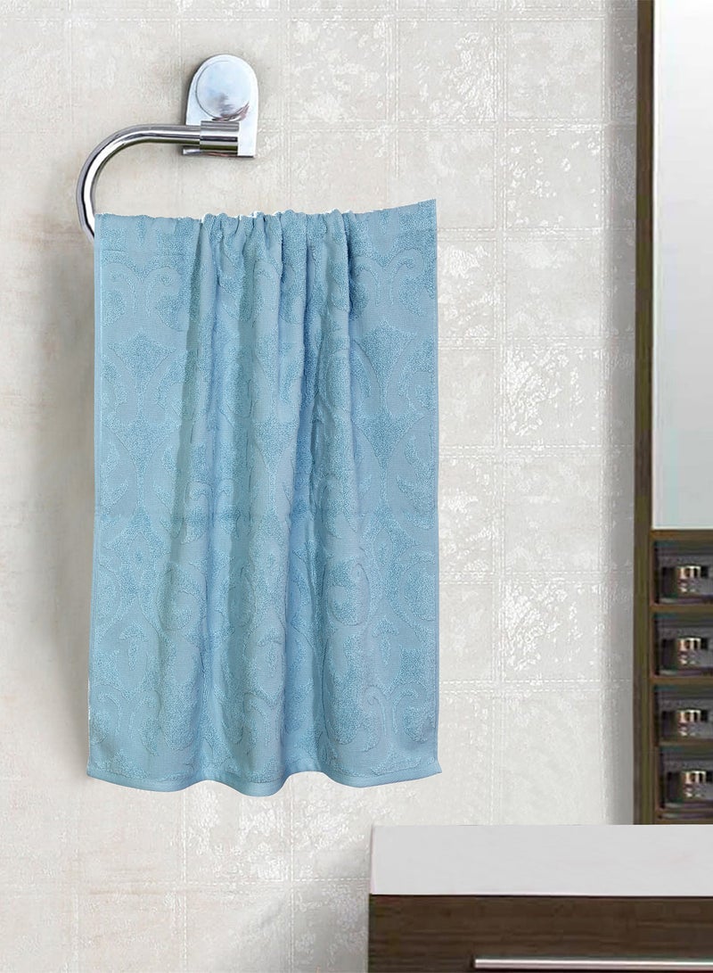 Hometown 6 Pack Bathroom Towel Set - 500 GSM 100% Cotton Low Twist - Blue Color -Economical Blue - W050 68 x 137/41 x 71/33 x 33cm - Image 2