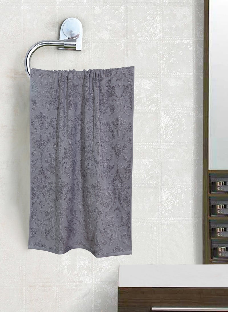 6 Pack Bathroom Towel Set - 500 GSM 100% Cotton Low Twist - Grey Color -Economical Grey - W051 68 x 137/41 x 71/33 x 33cm - v1651842410/N46624416A_2