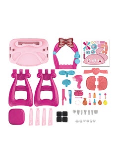 mumbo Jumbo 36-Piece Of Makeup Accessories Girl's Beauty Play Desk With  Tools, Music And Light Feature Installed For Fun Filled Pretend Play Makeup 57 x 29 x 69.5cm  - Image 1