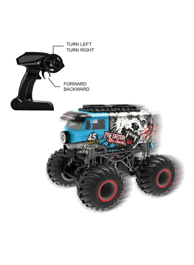 mumbo Jumbo - 1:16 Remote Control Off-Road Vehicle With Remote For Boys For All Tarrain Monster Truck With Impressive Design And 2.4 Ghz Controller For High Precision And Speed 28 x 23 x 23cm - Image 1