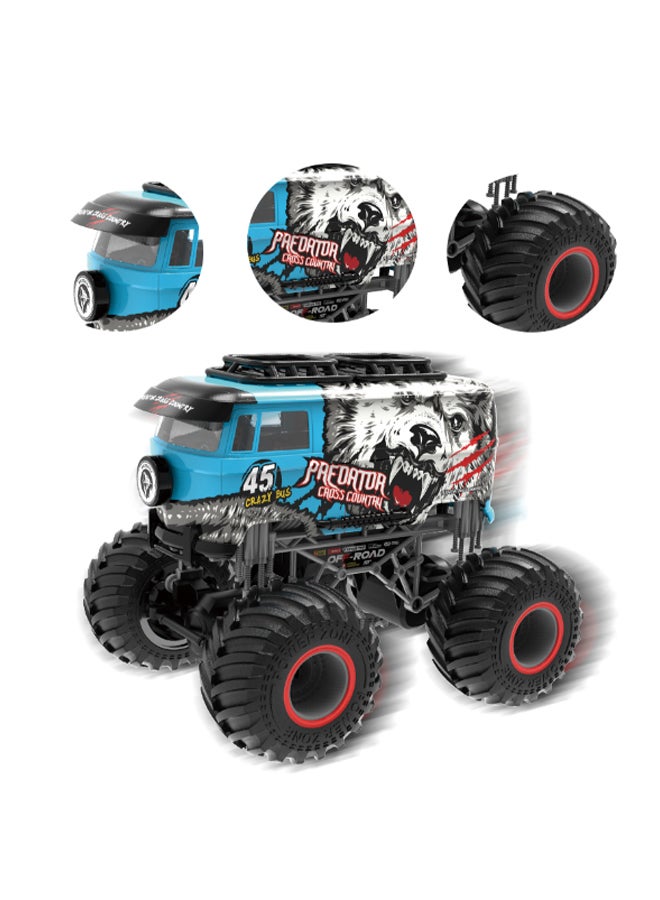 mumbo Jumbo - 1:16 Remote Control Off-Road Vehicle With Remote For Boys For All Tarrain Monster Truck With Impressive Design And 2.4 Ghz Controller For High Precision And Speed 28 x 23 x 23cm - Image 1