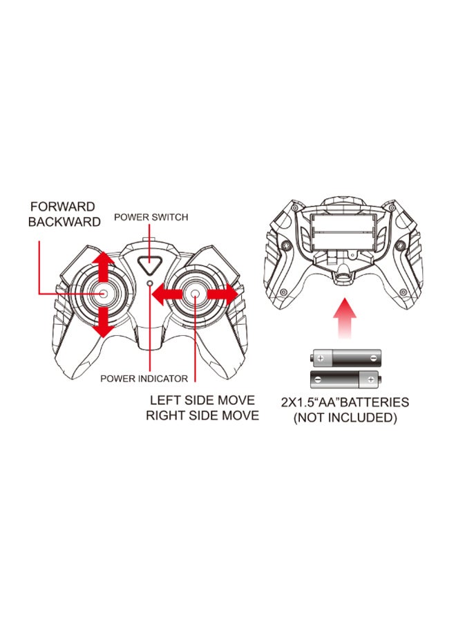 mumbo Jumbo - 1:16 Oblique Wheel Stunt Remote Control Car With Hand Sensor Watch Remote Control, With 360 Degree Rotation And Flip, High Speed 29 x 18 x 8cm - Image 1