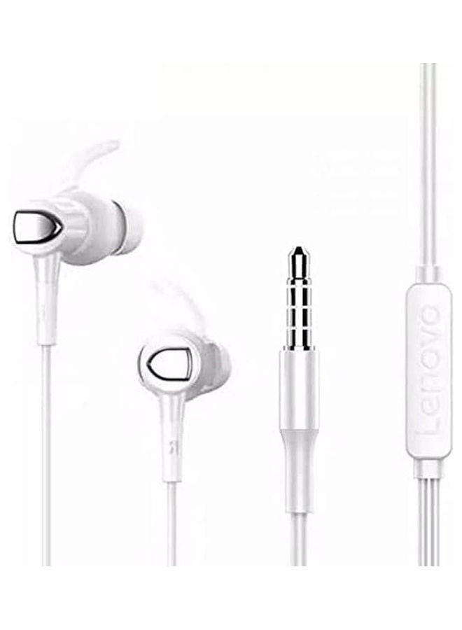 Lenovo Qf300 In-Ear Wired Headphone, 3.5 Mm White 