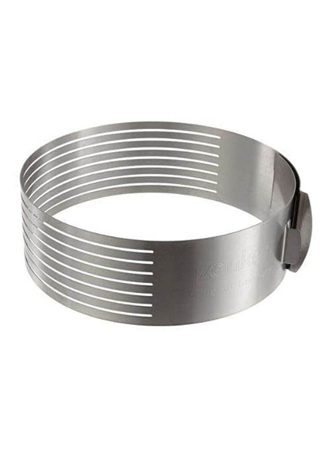 Cake Layer Slicer Ring Silver - Image 1