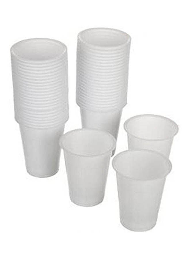 Disposable Cups - 100 Pcs Clear 200ml