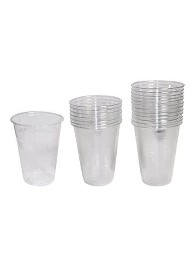 Disposable Cups - 50 Pcs Clear 250ml
