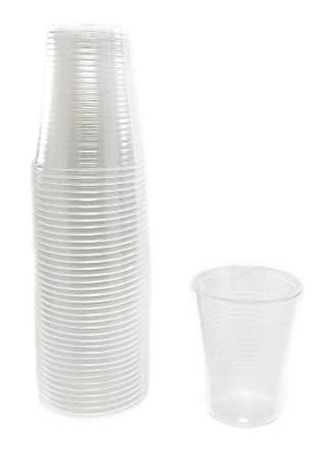 Disposable Cups - 100 Pcs Clear 8cm - Image 1