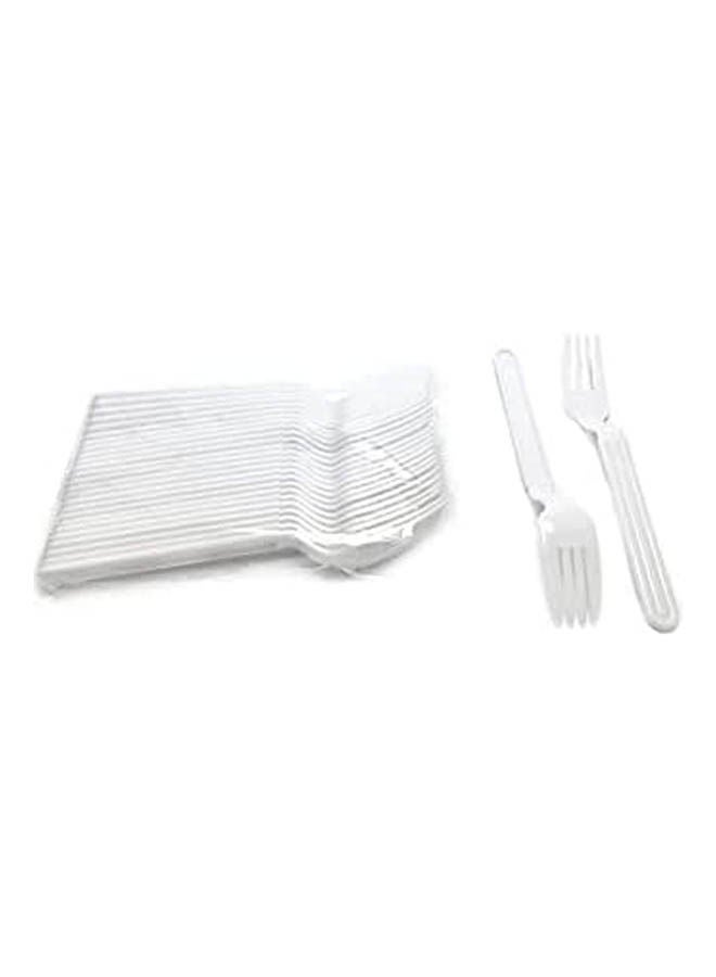 Disposable Forks - 25 Pcs White