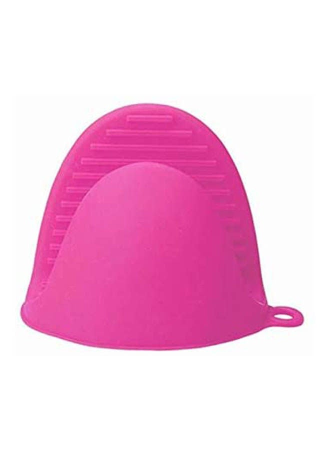 Cake Bakeware Heat Resistant Silicone Oven Glove Short Finger Hand Clip Oven Mitt Convenient Pot Holder Pink 