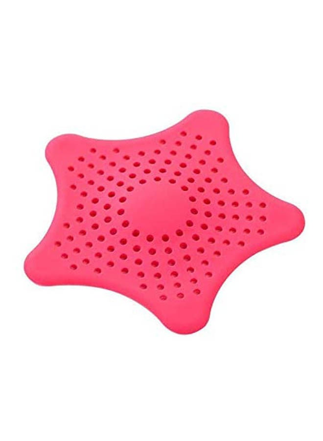 Creative Pentagram Kitchen Sink To Prevent Clogging Ground Drain Sewer Filtration Network Sea Star Silica Gel Floor Drain Pink